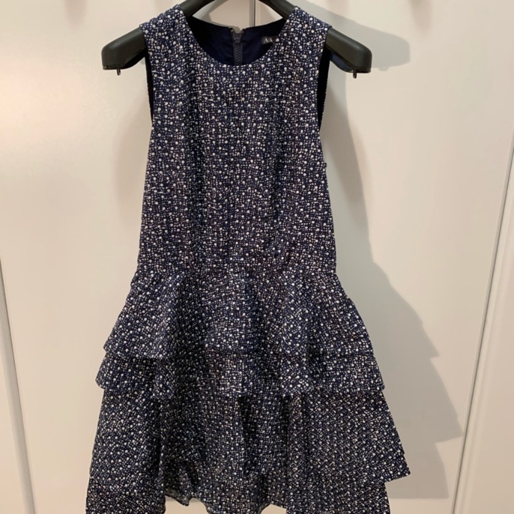 Armani Exchange Tiered Fit and Flare Dress - Size 0